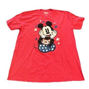 DisneyParks Mickey Mouse USA Flag 4th of July Tee Unisex T Shirt NWOT. Sz XL